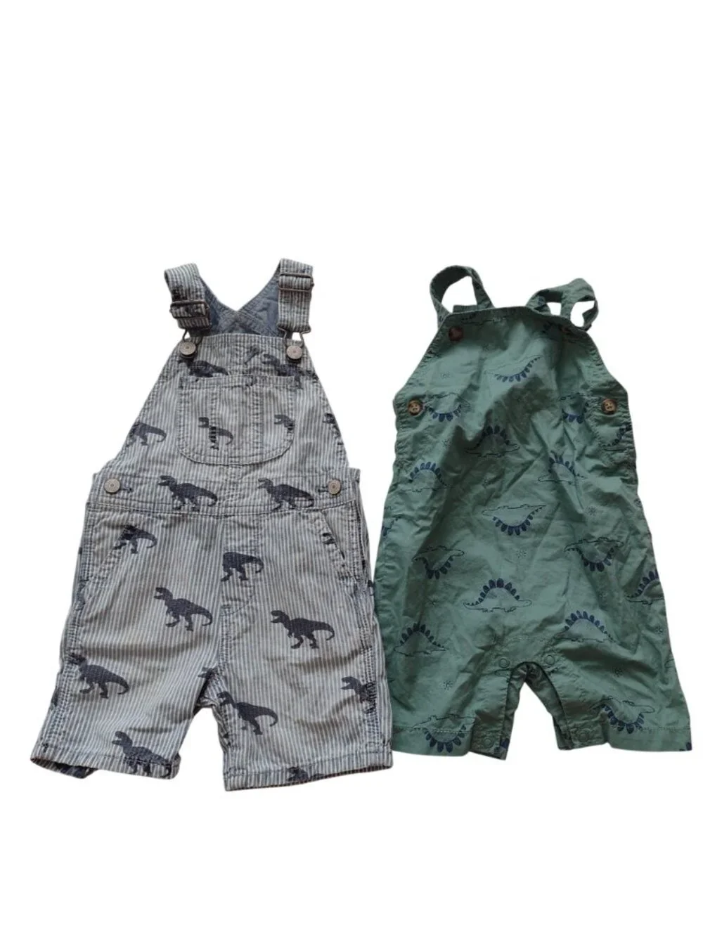 Lot of Boys Dinosaur Theme Clothes 18 M Baby Gap Carters Cotton Shortalls Tops